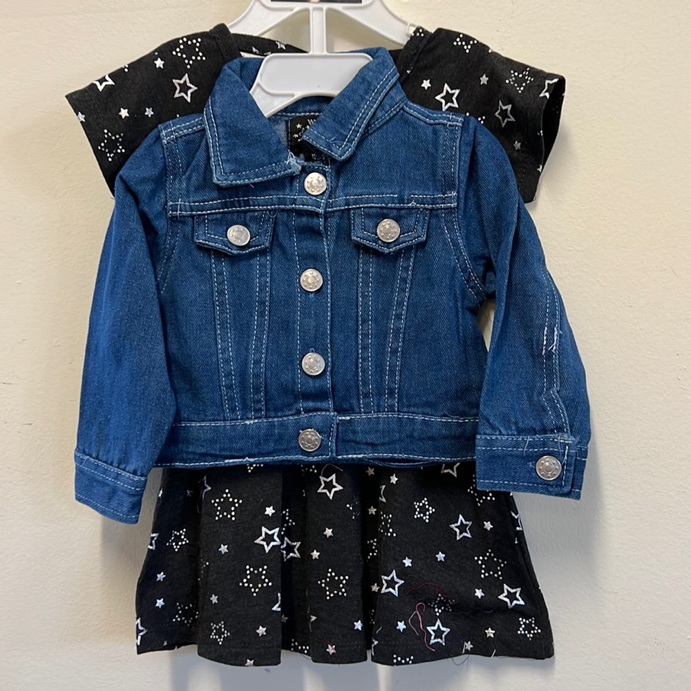 Toddler dress w/jean jacket